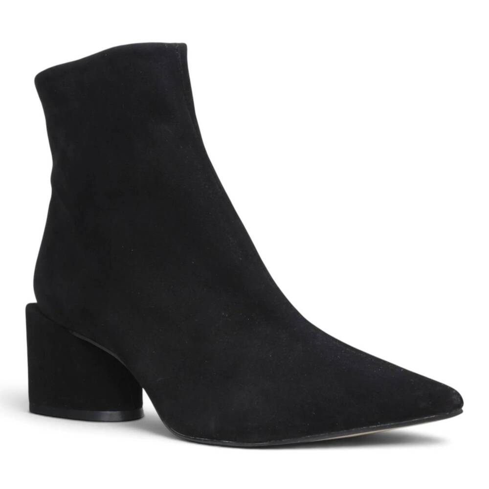 NEW CARRANO women's avianna nubuck leather boots in black
